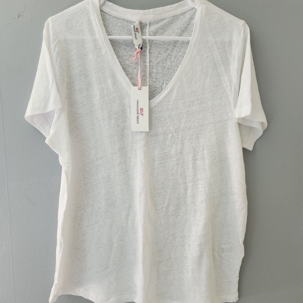 White linen t-shirt